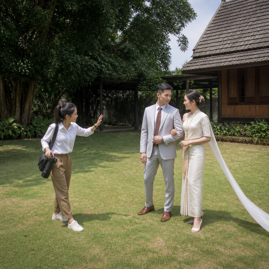 เทคนิคการจัดท่าทางถ่ายภาพงานแต่งงานแบบแคนดิดให้ดูเป็นธรรมชาติ